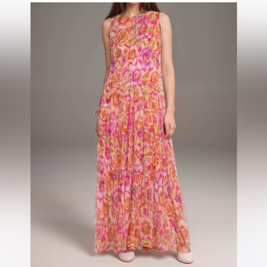 Jade Johnny Was - Loran Tiered Maxi Dress - Color Fabiola - Size L